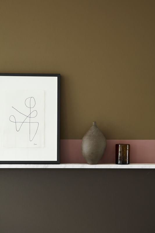 Little Greene Absolute Matt Emulsion Wandfarbe Elysian Ground 320 Braun 1 l - Bild 2