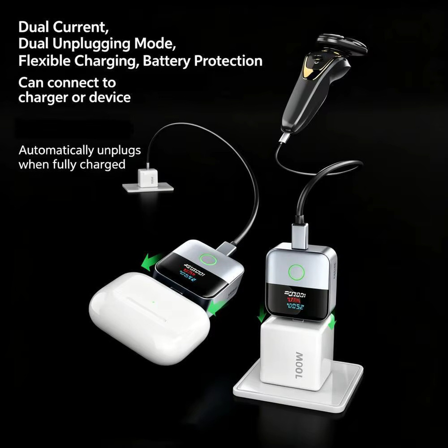 KEBIDUMEI 140W Smart Auto-Power-Off Ladegerät mit Digitalanzeige und USB-C Schnelllade-Datenkabel inklusive Überladeschutz - Bild 3