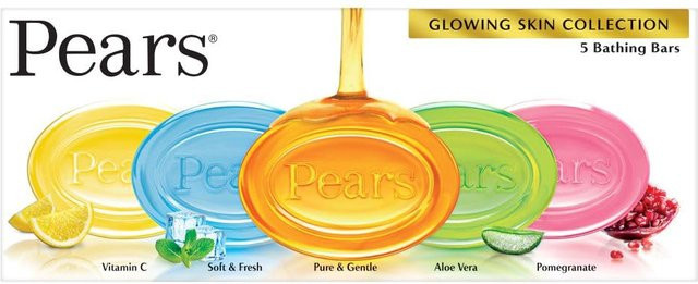 Pears Glycerin Bade-Riegel, Sortenpackung, Aloe Vera und Vitamin C, Unisex - Bild 1