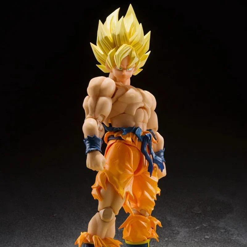 Yiran toy 1 Dragon Ball Z Son Goku Actionfigur Super Saiyan Kakarotto PVC 17cm - Bild 3