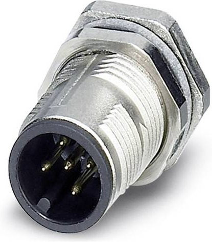 Phoenix Contact 1552968 Sensor-Aktor-Einbausteckverbinder M12 Stecker in Silber mit 5 Polen und Schraubanschluss - Bild 1