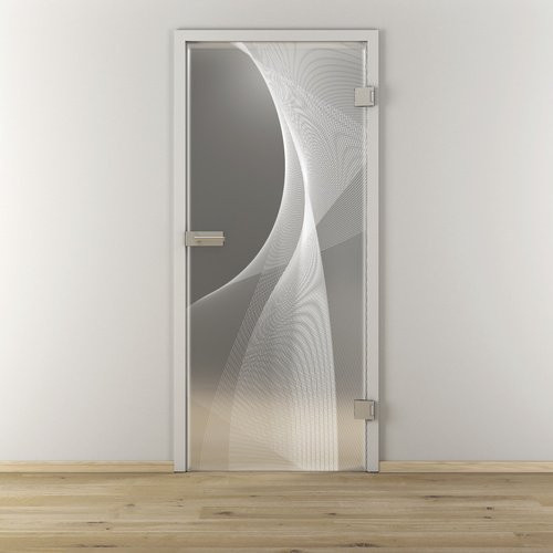 NOVADOORS Glasdrehtür NOVA 634, transparent, B/H: 83,4 x 197,2 cm - Bild 1
