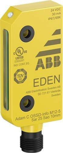 ABB Sicherheitssensor Steckverbinder M12 Gelb B: 3,0 cm, T: 1,2 cm, H: 7,52 cm - Bild 1