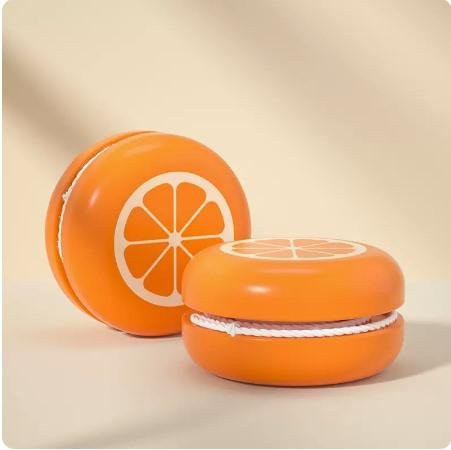 Binchi Holz-Kinder-Jojo, orange, ab 3 Jahre - Bild 1