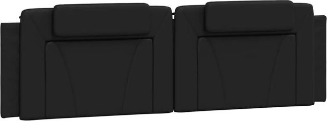 vidaXL Kopfteil-Kissen Viana Schwarz Kunstleder Breite: 180 cm - Bild 1