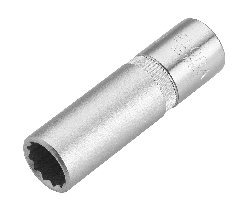 Elora Steckschlüssel-Einsatz 3/8 Zoll extra tief ELORA-870-T 11 mm silber - Bild 1