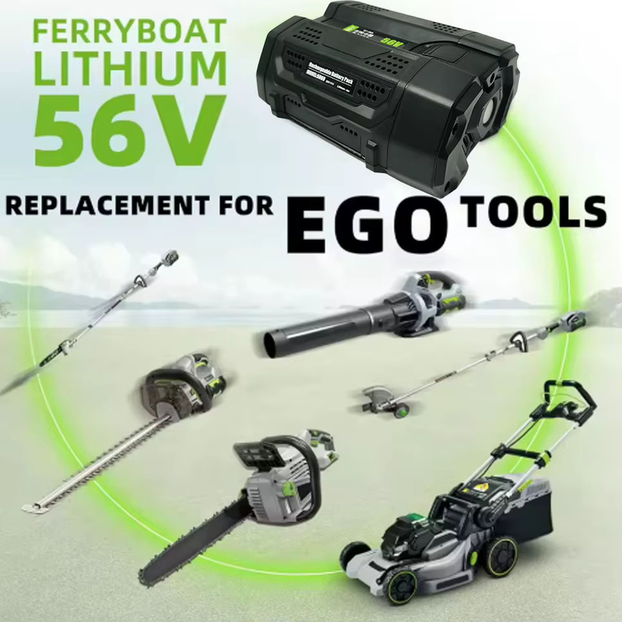 EGO Hochleistungs-Ersatzakku für Elektrowerkzeuge, 56V, 8,0Ah, Farbe: Schwarz, kompatibel mit BA2800, BA2800T, BA4200, CS1604, CS1804, CS1403 - Bild 3