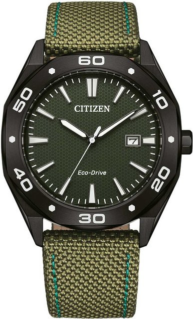 Citizen Armbanduhr, Solar, Edelstahl, 41 mm, Textil/NATO, Herren - Bild 1