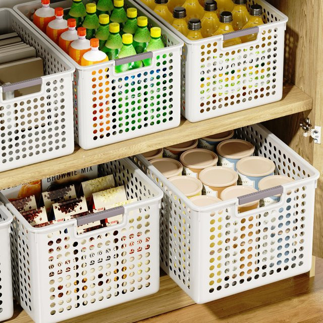 Weiße Aufbewahrungsbox aus Kunststoff für Snacks, Spielzeug und Bücher - Bild 1