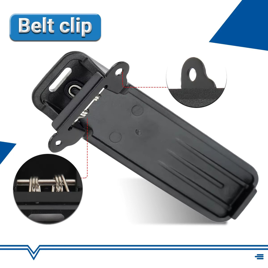 Original Baofeng Gürtelclip für UV-5RH, UV-5RH PRO, UV-5RM, AR-5RM und DM1701 Walkie Talkies, Farbe: Schwarz - Bild 4