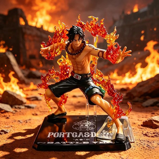 Bandai One Piece Portgas D. Ace Actionfigur, 14 cm, Kunststoff - Bild 1