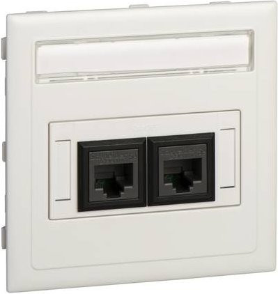 Thorsman Anschlussset CYB-DP für 2x Actassi Kat. 5E UTP A/B in Weiß von Schneider Electric - Bild 1