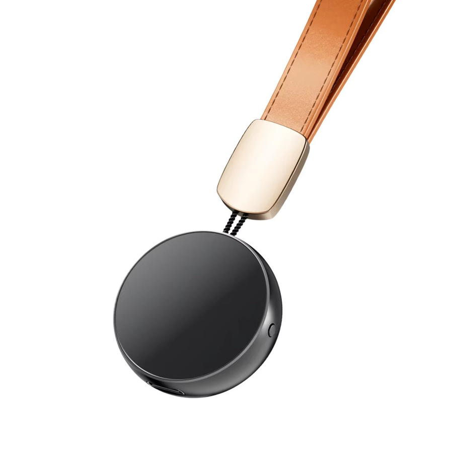 Famue Mini Magnetischer Sprachrekorder mit 32GB Speicher, Rundes Design in Schwarz, 1536kbps, 360 Grad Aufnahme und Sprachaktivierung - Bild 2