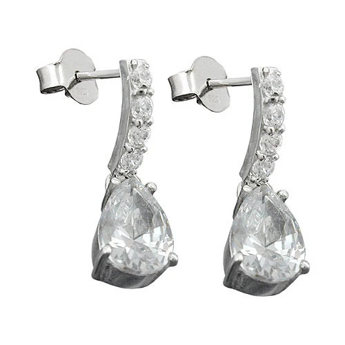 Colfem Ohrstecker 925 Silber, Zirkonia, Unisex - Bild 1