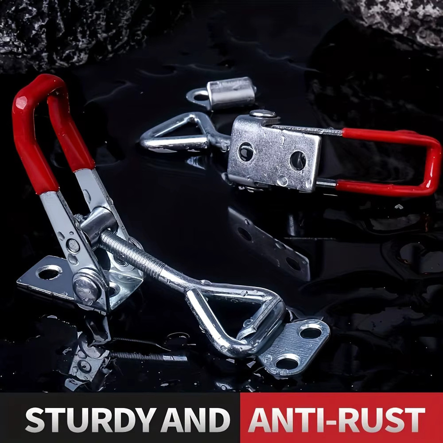 XMSJ Einstellbare Heavy Duty Toggle Clamp Latch Spannklammern für Werkzeugboxen und Deckel, 2 oder 5 Stück - Bild 5