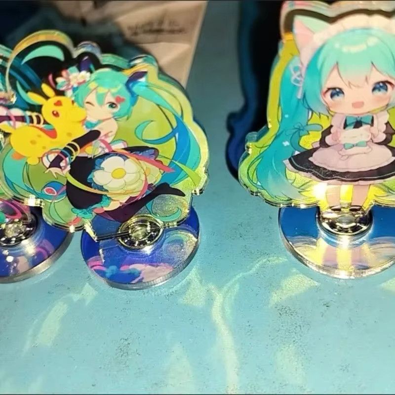 Hatsune Miku Anime-Figur aus Acryl als drehbarer Desktop-Aufsteller in Multicolor von Bandai - Bild 2