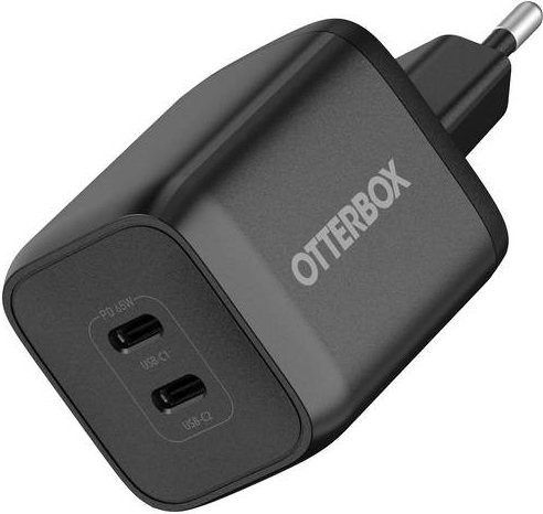 Otterbox USB-Ladegerät für den Innenbereich 65W mit 2 x USB-C in Schwarz - Bild 1
