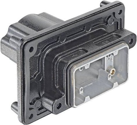 HARTING Wanddurchführungsgehäuse aus Edelstahl in Schwarz 19 40 006 1112 19400061112 - Bild 1