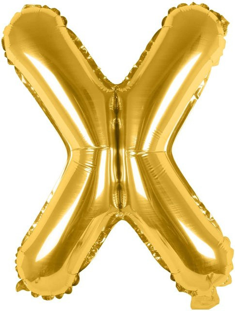 Rico Design Folienballon Buchstabe in Gold, Höhe: 36 cm - Bild 1