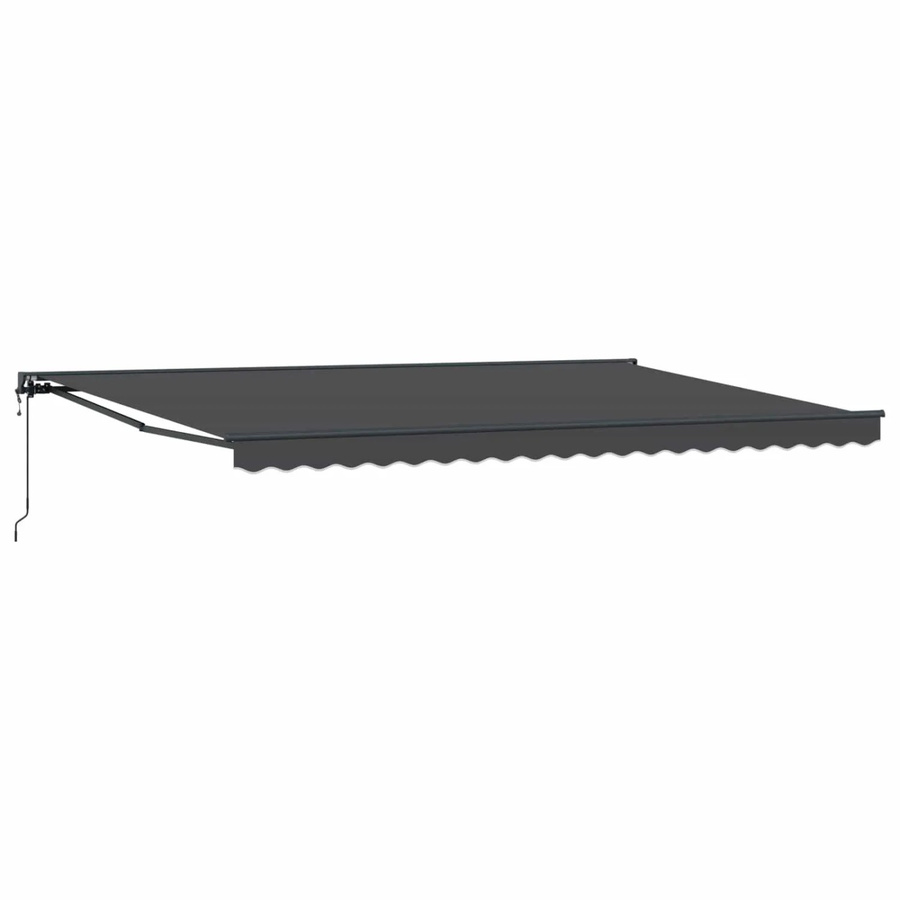 vidaXL Markisenrahmen Semi-Cassette aus Aluminium in Anthrazit, Breite: 500 cm, Tiefe: 300 cm - Bild 2