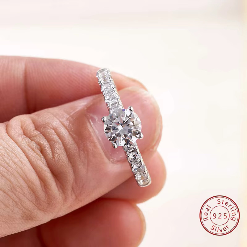 Joyce Kelly Damen-Ring, 925 Silber, Diamant, 1 Karat - Bild 6