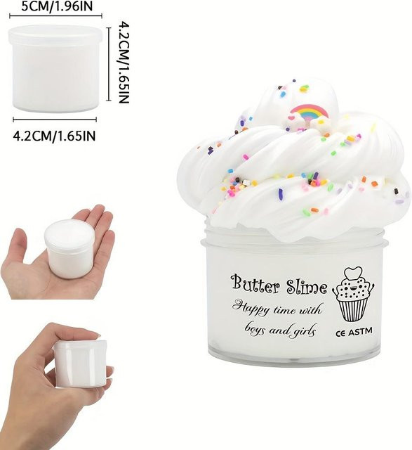 Kidsly Butter Fluffy Slime Kit, Duftschleim, Weicher Kitt, ab 14 Jahren - Bild 1