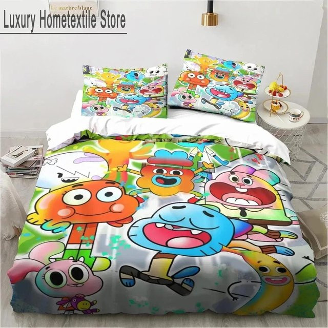 Bettwäscheset Die erstaunliche Welt von Gumball aus Mikrofaser, Mehrfarbig, B/H: 135 x 200 cm - Bild 1