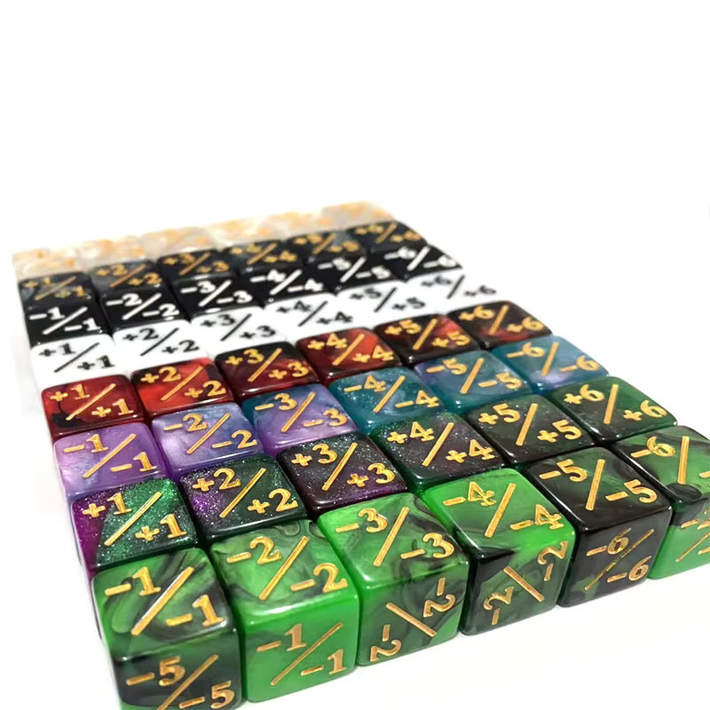 Magic The Gathering Würfelzähler, 10-teiliges Set, 16 mm, Bunt / Mehrfarbig - Bild 2