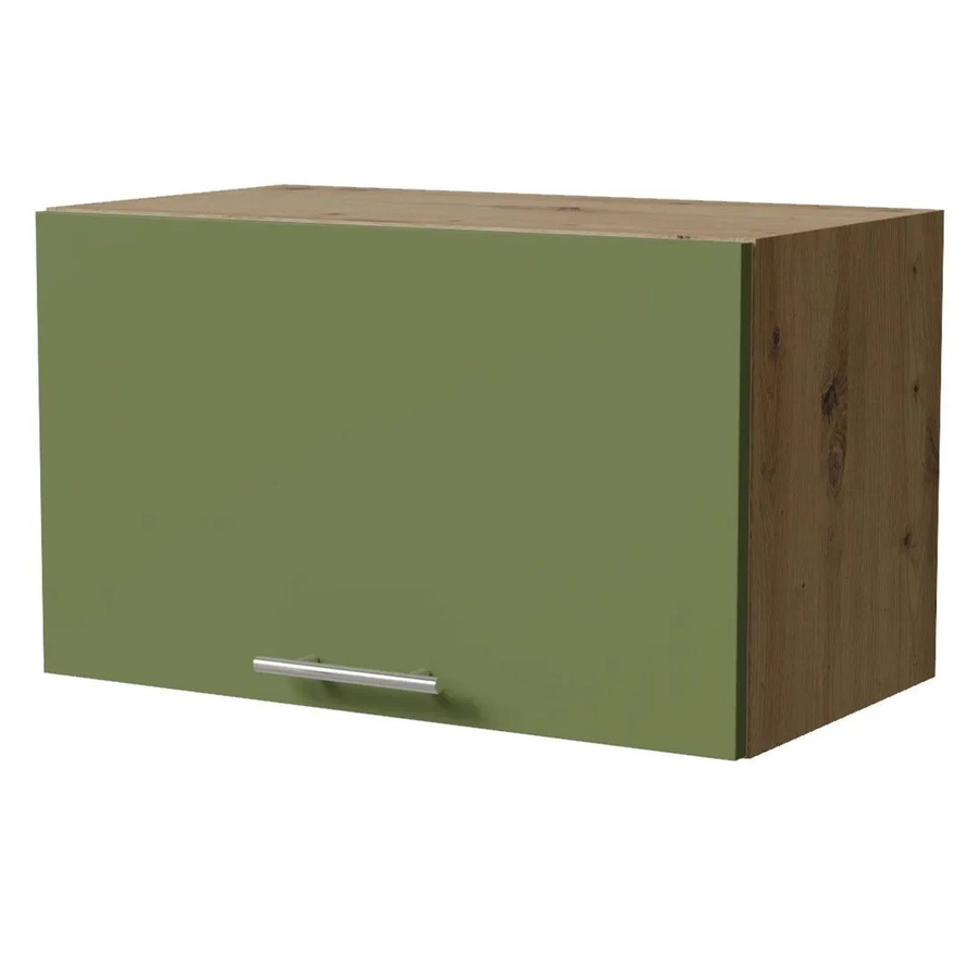 Feldmann-Wohnen Klapphängeschrank Brerra W4B/60 in Eiche Artisan und Farngrün Matt mit Blum Avenots Klappenbeschlag, B/T/H: 60 x 32,5 x 36 cm - Bild 2