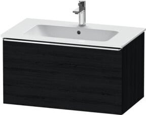 Duravit Waschtischunterschrank D-Neo wandhängend in Eiche Schwarz B: 81 cm, T: 46,2 cm, H: 44 cm - Bild 1