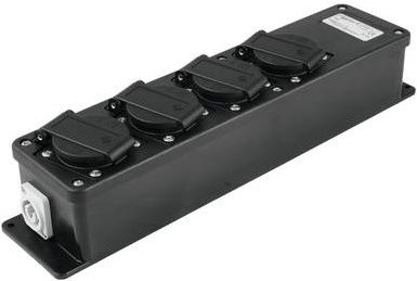Rigport L-1S4 Stromverteiler in Schwarz - Bild 1