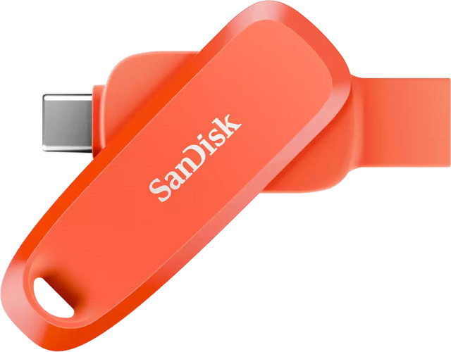 SanDisk Phone Drive USB-Stick für Android mit USB-C und USB-A, 256 GB, Orange - Bild 1