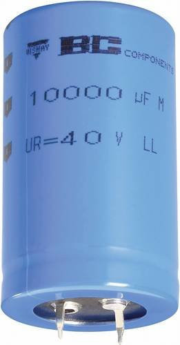 Vishay Elektrolyt-Kondensator SnapIn Blau 6800 µF 63V 20% Durchmesser: 10 mm, Höhe: 35 mm, Tiefe: 50 mm - Bild 1