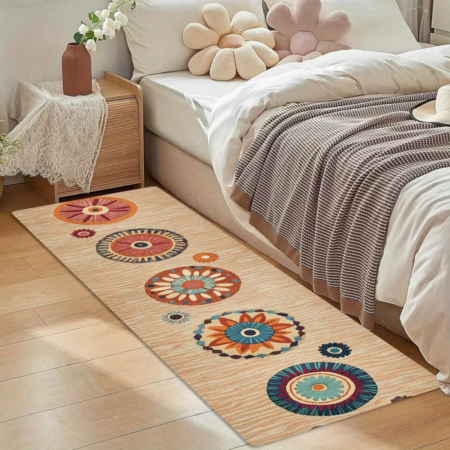 VIKAMA Fußmatte im Boho-Design, rechteckig, Multicolour, B/T: 60 x 40 cm - Bild 2