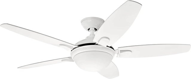 HUNTER FANS Deckenventilator Contempo in Weiß mit Beleuchtung und Fernbedienung, Durchmesser: 132 cm - Bild 1