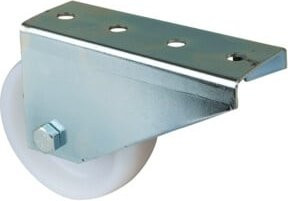 BS Torbockrolle mit Polyamidrad in Silber, Raddurchmesser 80 mm - Bild 1