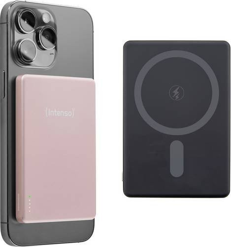 Intenso Magnetic Wireless Powerbank MW5000 in Rosé mit 5000 mAh und USB-C Anschluss - Bild 2