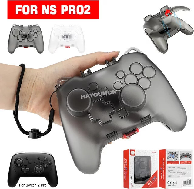 Pogopirate Transparente PC-Schutzhülle für Nintendo Switch, Kratzfeste Harte Controller-Hülle für deine Gaming-Konsole - Bild 1