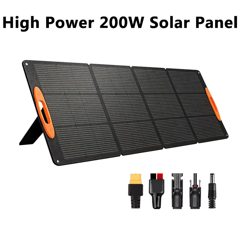 CHUBAN 200 W faltbares tragbares Solarpanel in Schwarz, wasserdicht nach IP68, hocheffizientes Solarladegerät für Camping und Outdoor - Bild 6