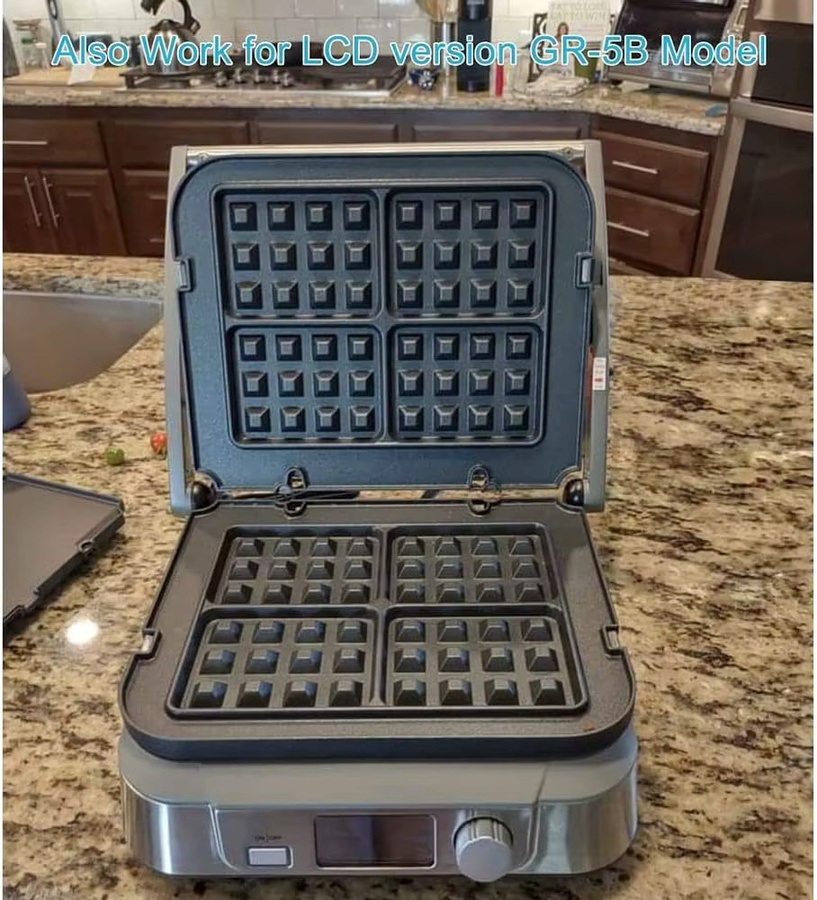 Cuisinart Waffelplatten mit Antihaftbeschichtung für die Serien GR-4N, GR-5B, GR-6 und GRID-8N - Bild 3
