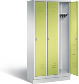 C+P Garderobenschrank Classic mit Türen, Farbe Viridingrün und Lichtgrau, H x B x T: 180 x 90 x 50 cm - Bild 1