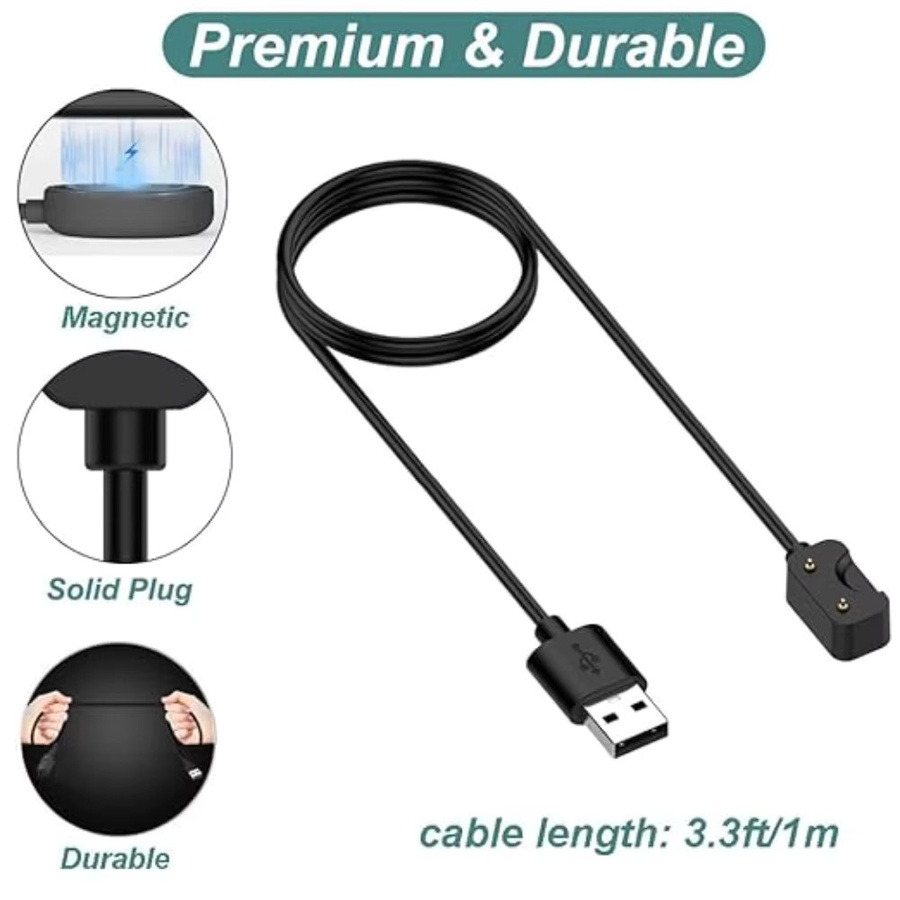 Samsung USB-C Smartwatch-Ladegerät, Schwarz, für Galaxy Fit3 SM-R390 - Bild 3