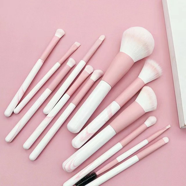 Make-up Pinsel Set, 12 Stück, Synthetische Fasern - Bild 1