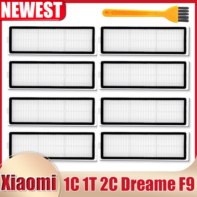 Hepa Filter Ersatzset für Dreame F9 und Xiaomi 1C 1T 2C Roboterstaubsauger in Weiß - Bild 1