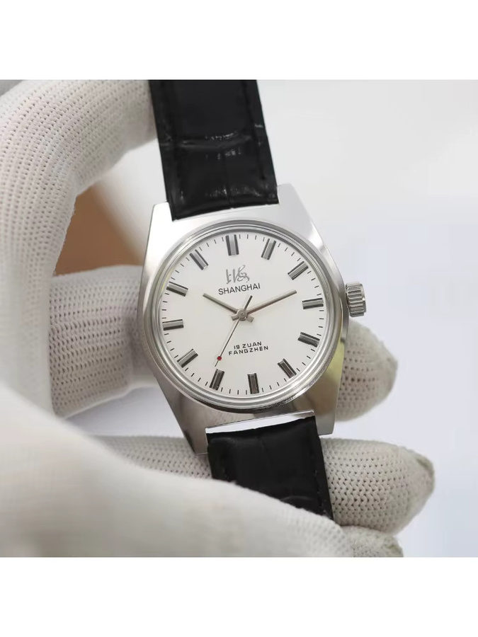HEIMDALLR Armbanduhr, Handaufzug, Silber, Leder, Herren, 36 mm - Bild 7
