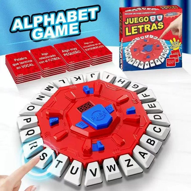 Linyi toy Alphabet Brettspiel Puzzle, rosa, ab 7 Jahren - Bild 1