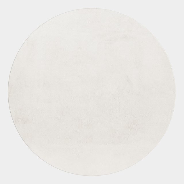 Waschbarer Kurzflor-Teppich Kadima Design NECKAR in Beige, rund, Ø 200 cm - Bild 1