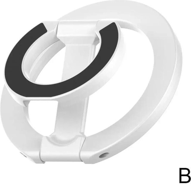 YJMP Doppelseitiger magnetischer Telefonringhalter für MagSafe-Handys in Weiß - Bild 1