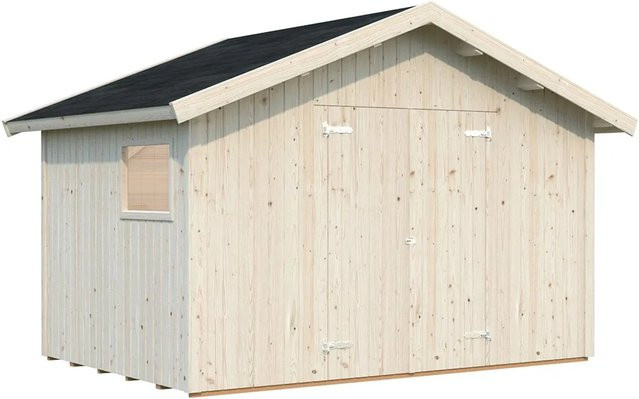 Palmako Nils Holz-Gartenhaus mit Satteldach in Braun, B/H/T: 392 x 259 x 239 cm - Bild 1