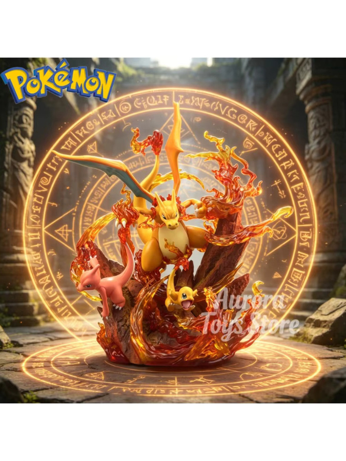 Bandai Pokémon Glurak, Actionfigur, PVC-Statue, 30cm - Bild 5